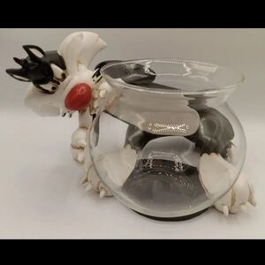 Looney Tunes Sylvester The Cat WB Vintage Fish bowl Reese Pet shop 1994